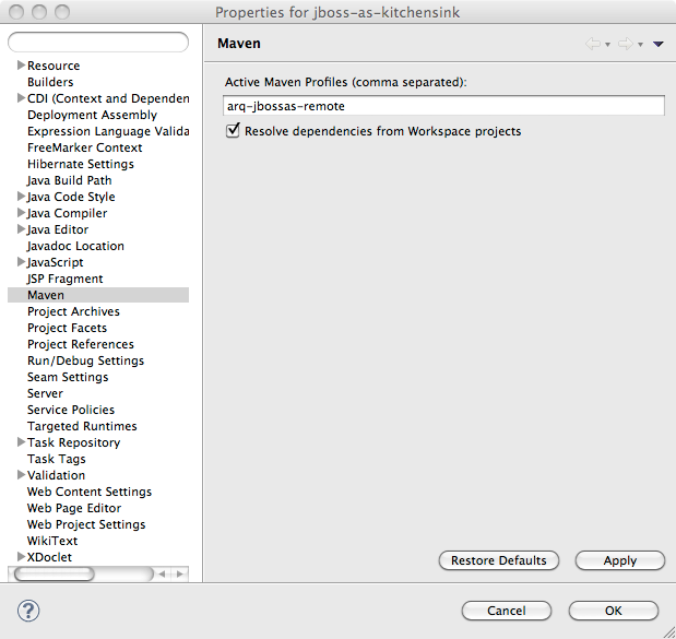 eclipse arquillian 11