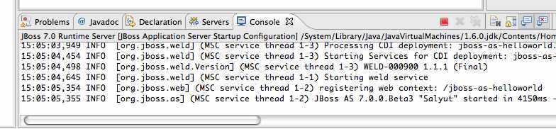 Eclipse Helloworld Deploy 3