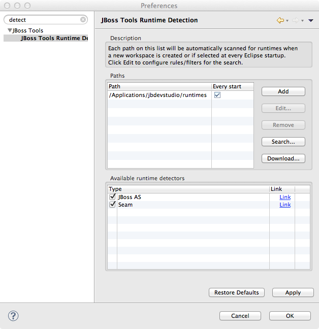 Eclipse Detect Servers 2