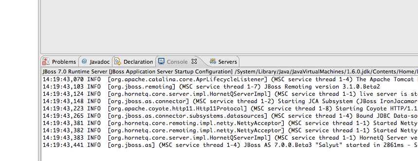 Eclipse Server Start 2